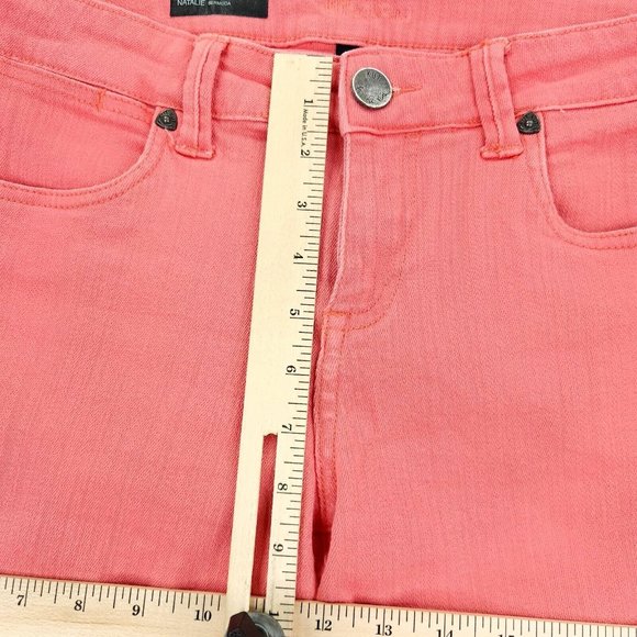 Kut From The Kloth Denim Shorts Women's 8 Pink Stretch Natalie Bermuda Mid Rise - Picture 4 of 11